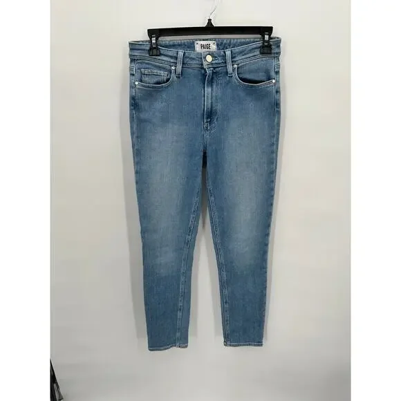 PAIGE DENIM Hoxton Ankle Skinny Denim Jean in Hot Toddy Light Wash // 28 - Picture 4 of 12